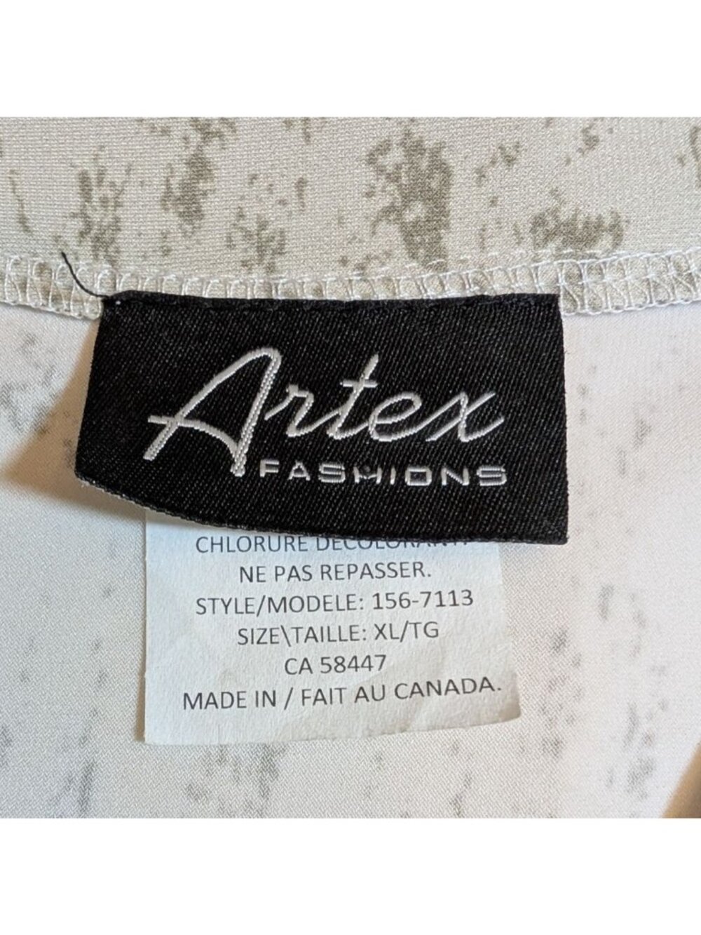 Artex Fashions Asymmetrical Abstract Button Jacket Top Womens XL - Picture 3 of 8